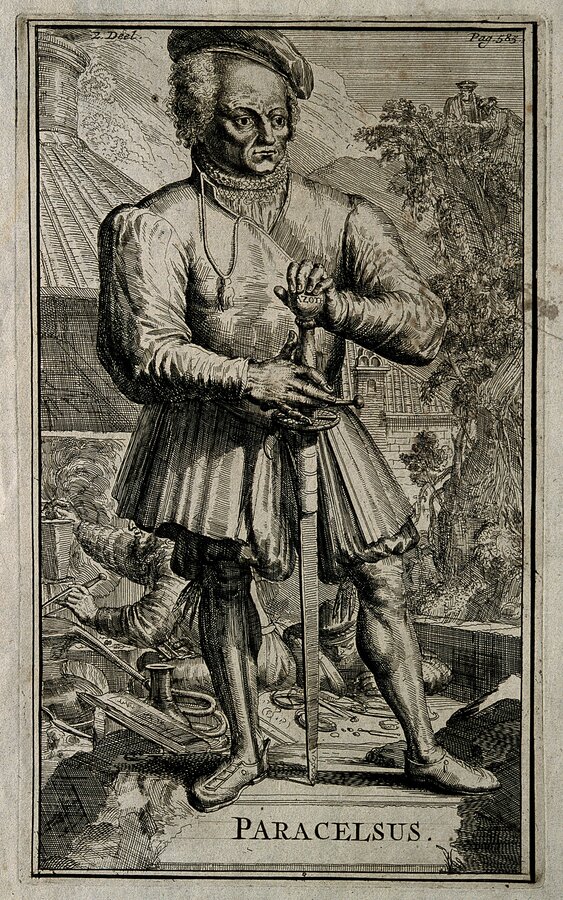 Portrait of Paracelsus after Quentin Matsys